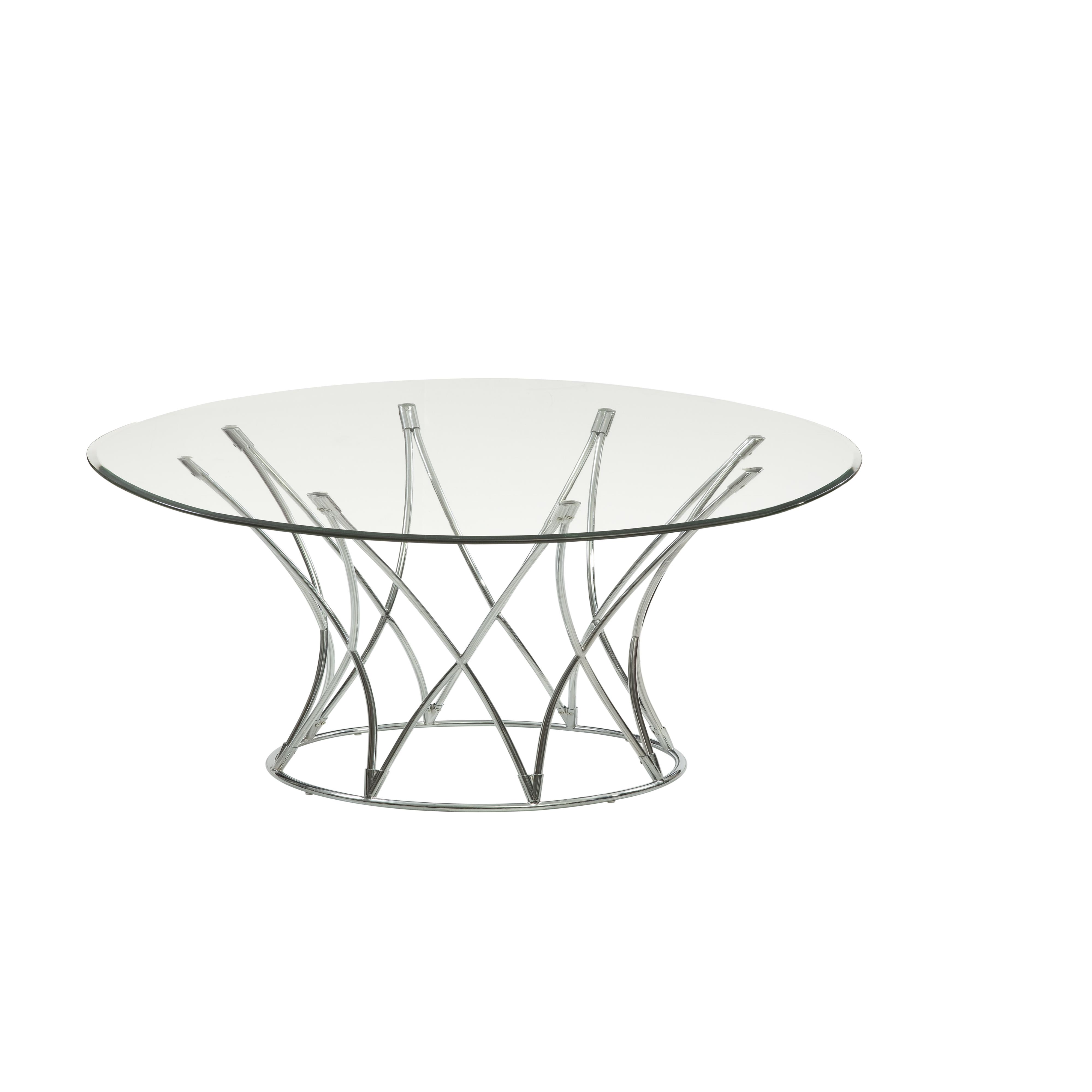 Bassett Mirror Thoroughly Modern 2874120 Mercer Round Cocktail Table